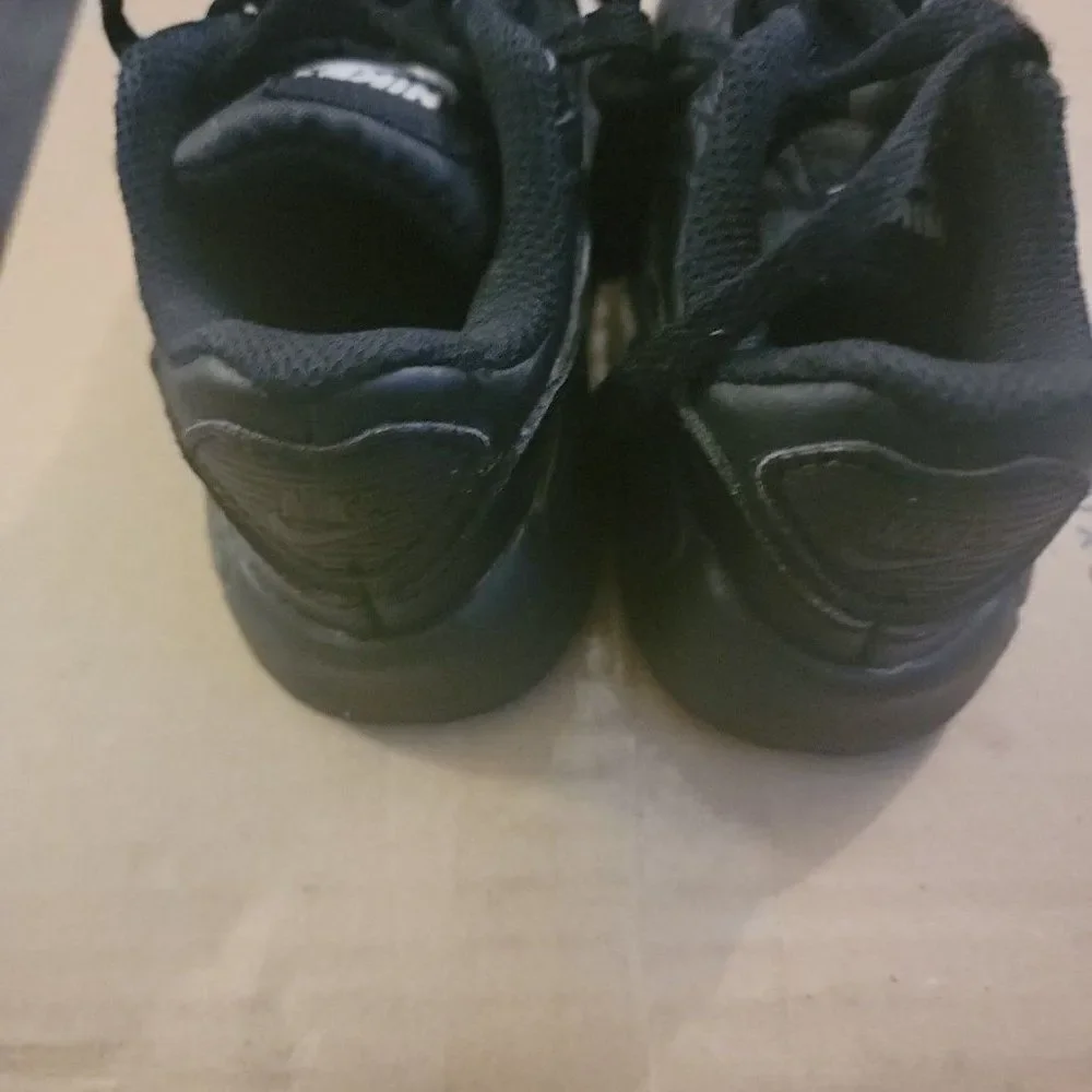 Nike Toddlers Air Max 90 LTR CD686-001 Black Lace Up Sneaker Shoes Size US 7C